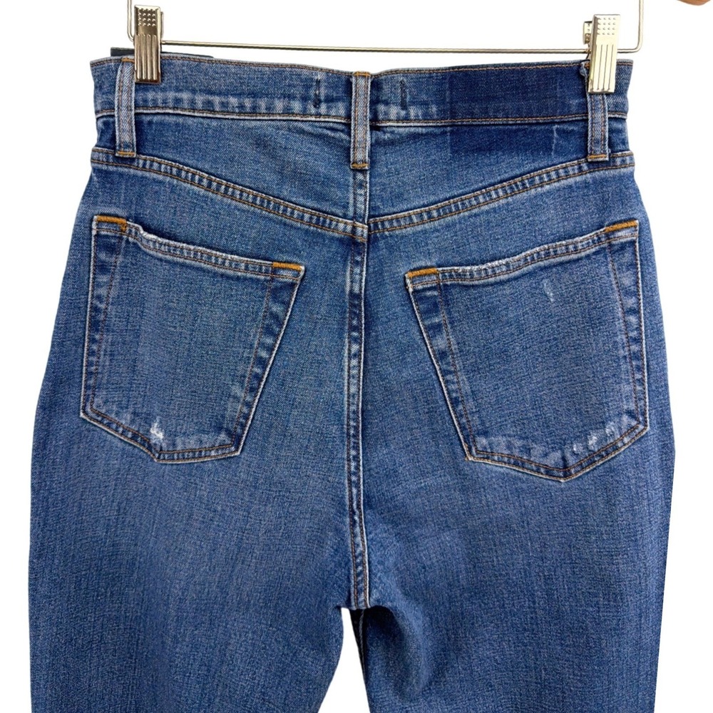 Abercrombie & Fitch Curve Love Ankle Straight Ultra High Rise Jeans 28 6L - Picture 8 of 14